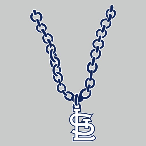 St. Louis Cardinals Necklace logo vinyl decal